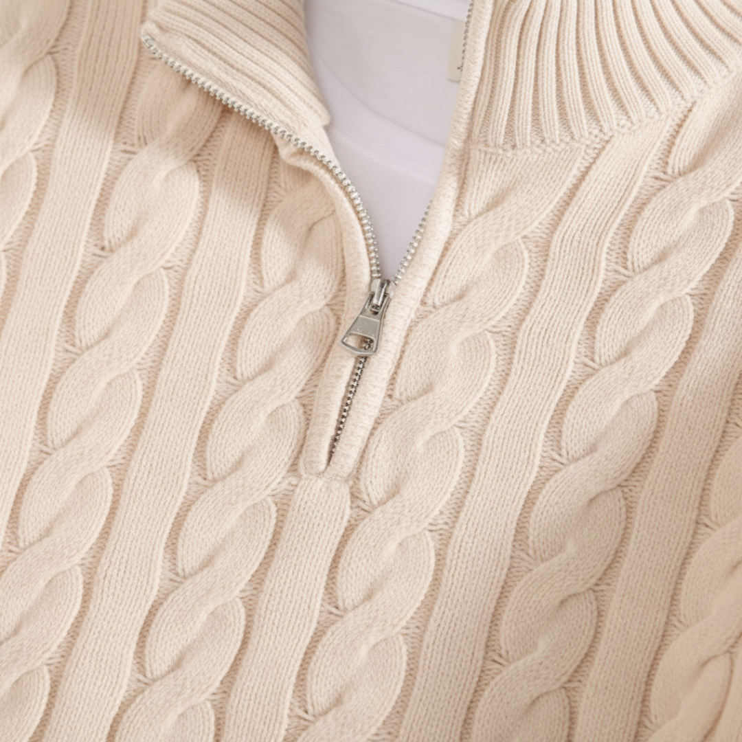 Montarello Soft Half-Zip Knit Sweater