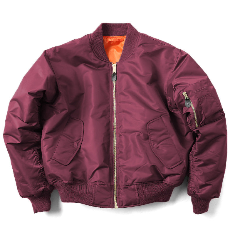 Montarello Men's Bomber Jacket Padded Zip Pockets