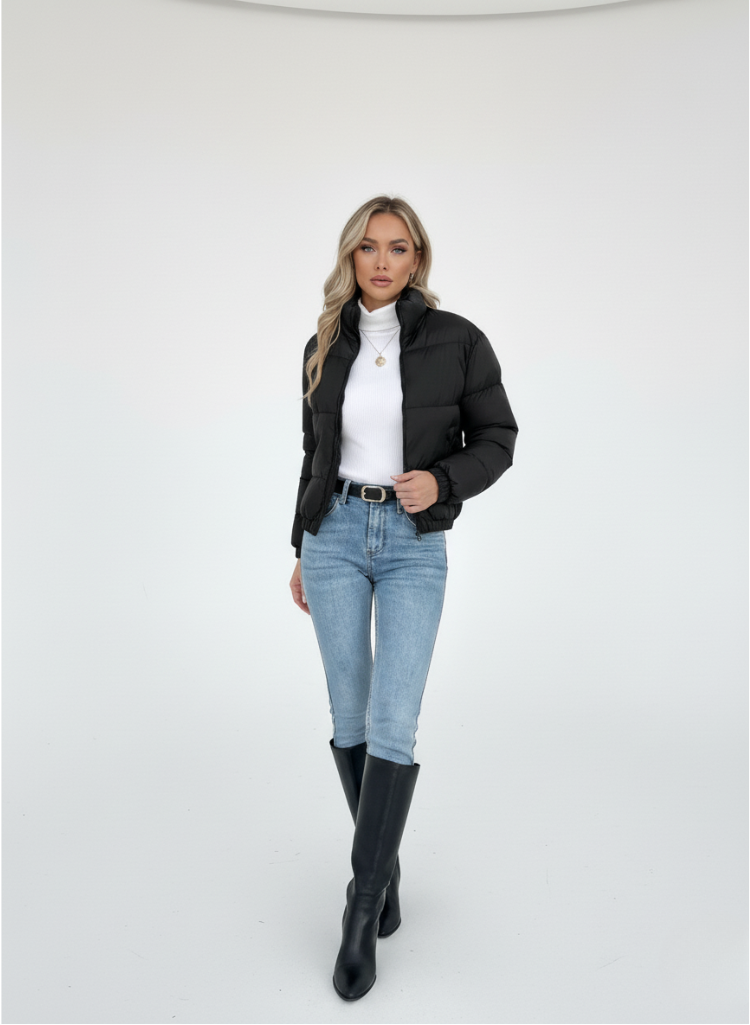 Montarello UrbanCloud Puffer Jacket – Black