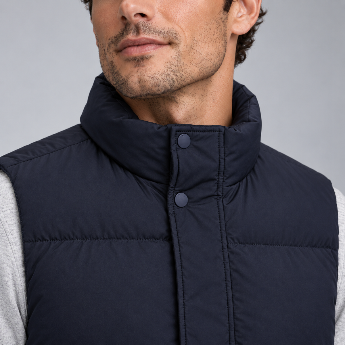 Montarello Men's Gilet Quilted Zip Front Lightweight