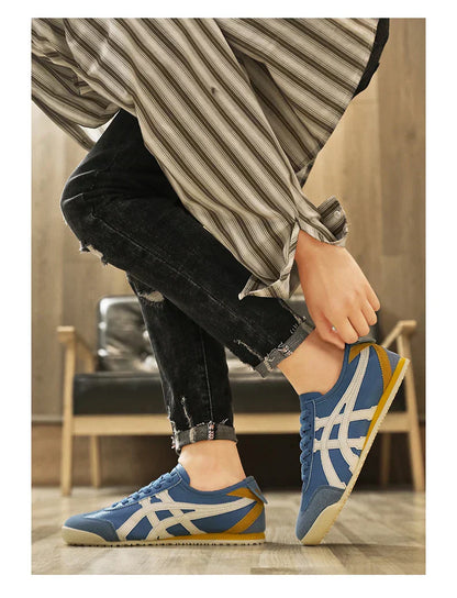 Montarello Retro Stripe Unisex Casual Sneakers