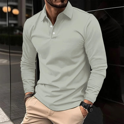 Polo classique manches longues Montarello pour homme