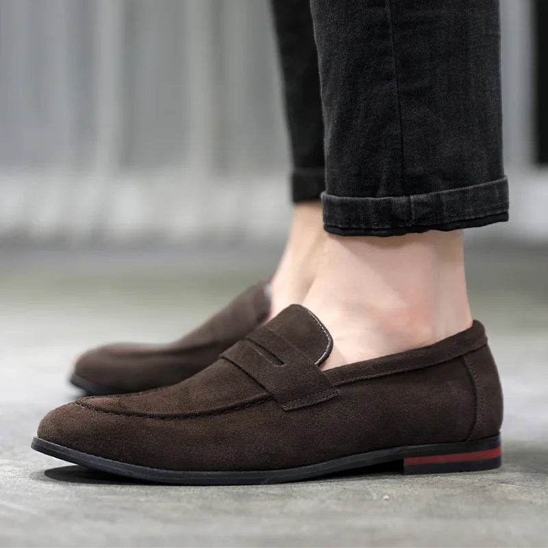 Montarello Men’s Suede Look Loafers