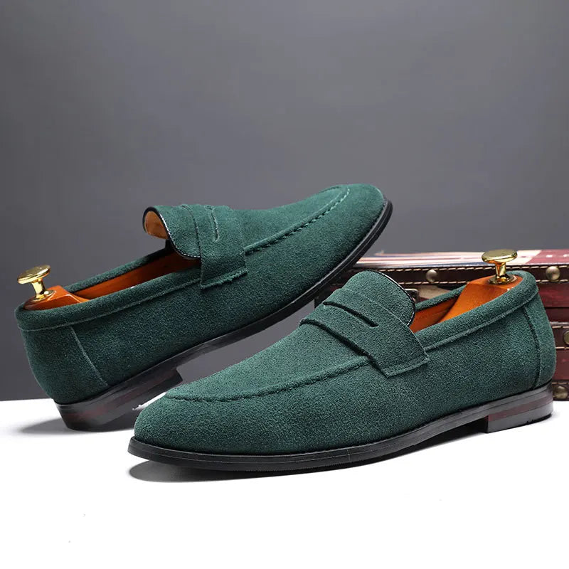 Montarello Men’s Suede Look Loafers