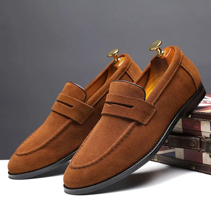 Montarello Men’s Suede Look Loafers