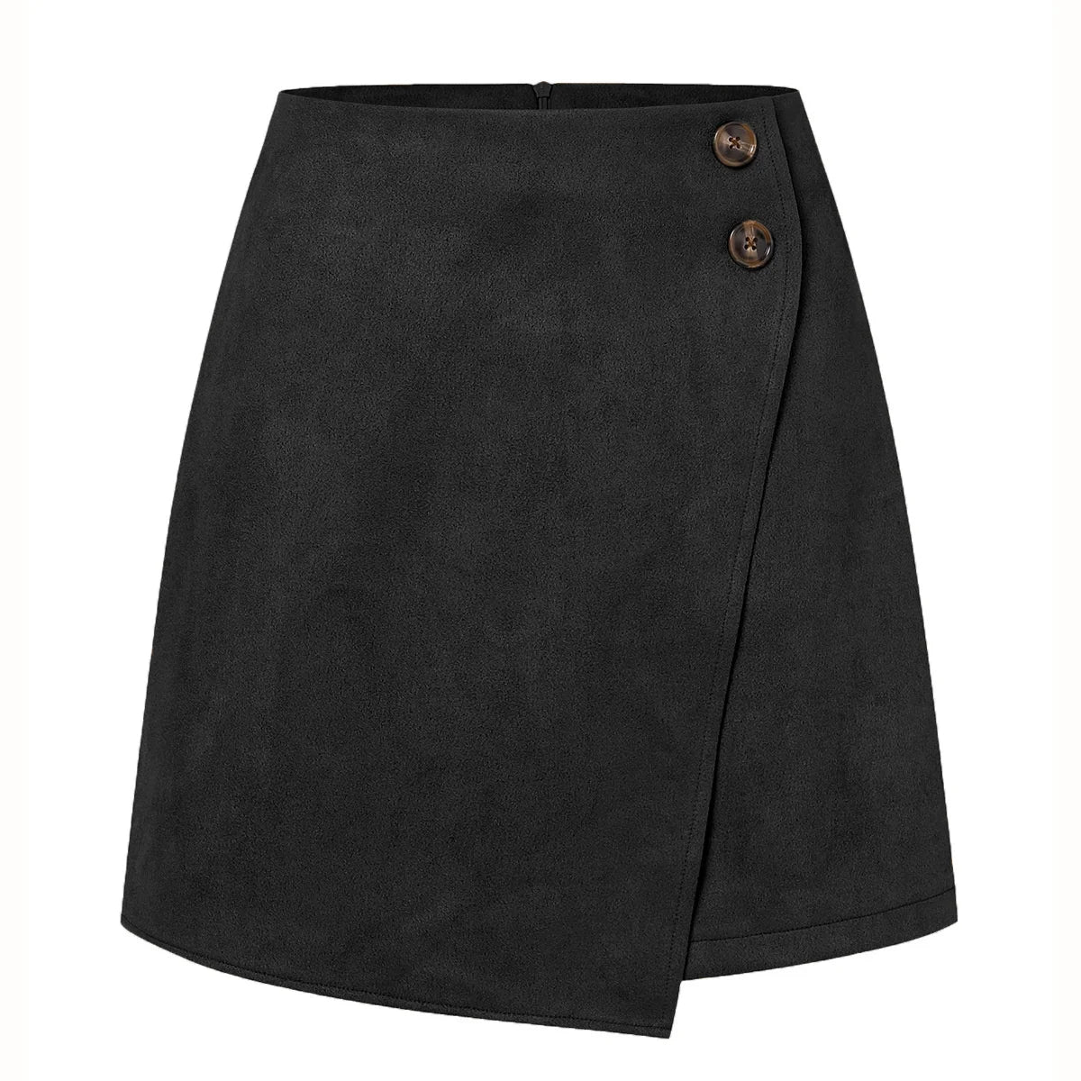 Montarello Women's Suede-Look High Waist Mini Skirt
