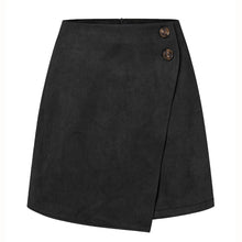 Montarello Women's Suede-Look High Waist Mini Skirt