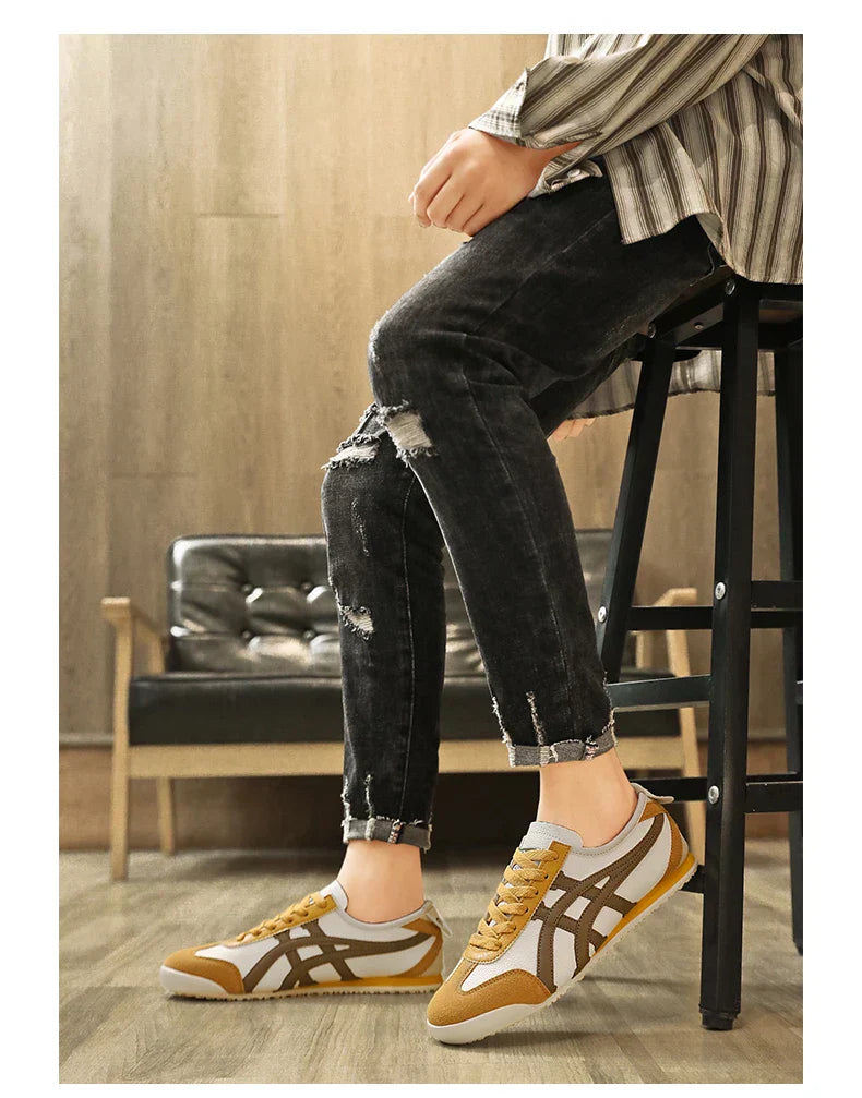 Montarello Retro Stripe Unisex Casual Sneakers