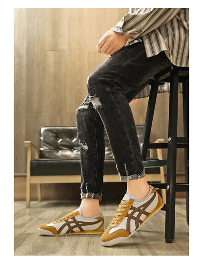 Montarello Retro Stripe Unisex Casual Sneakers