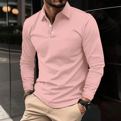 Polo classique manches longues Montarello pour homme