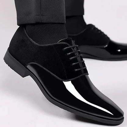 Montarello Gloss Contrast Men's Oxford Dress Shoes