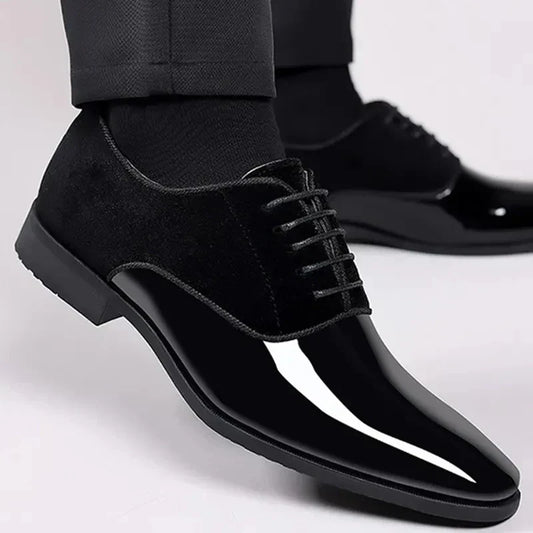 Montarello Gloss Contrast Men's Oxford Dress Shoes