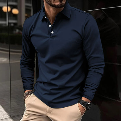 Polo classique manches longues Montarello pour homme