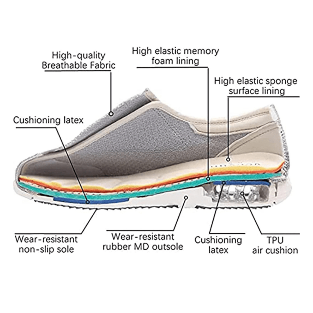 Montarello Wide Fit Men's Comfort Slip-On Shoes