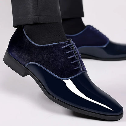 Montarello Gloss Contrast Men's Oxford Dress Shoes