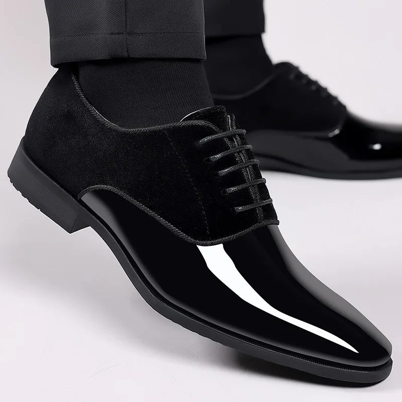 Montarello Gloss Contrast Men's Oxford Dress Shoes