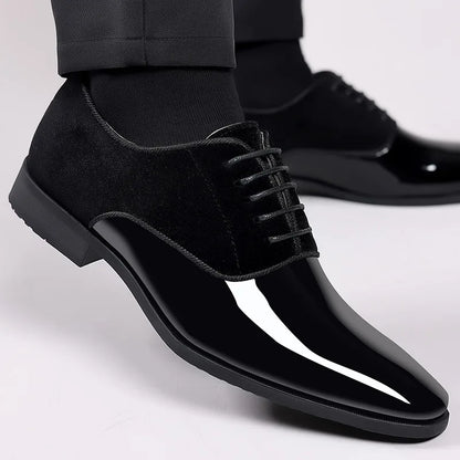 Montarello Gloss Contrast Men's Oxford Dress Shoes