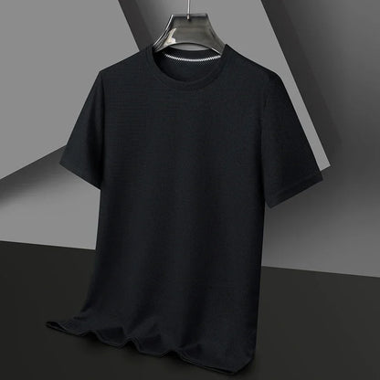 Montarello Men's Waffle-Knit Short Sleeve T-Shirt
