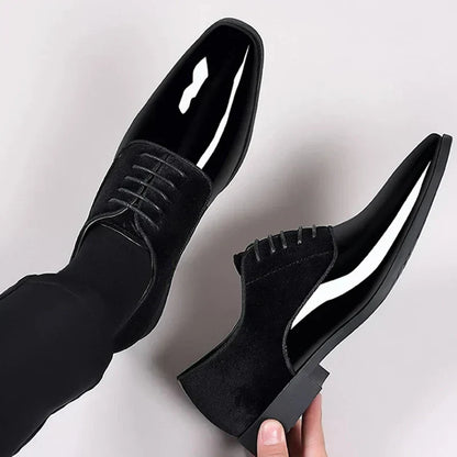 Montarello Gloss Contrast Men's Oxford Dress Shoes