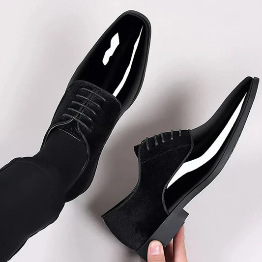Montarello Gloss Contrast Men's Oxford Dress Shoes