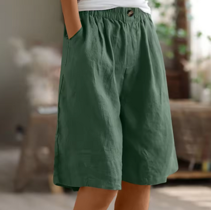 Shorts confort à taille élastique Montarello pour femme