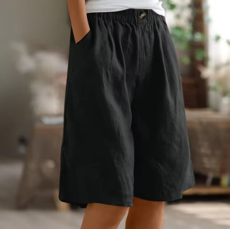 Shorts confort à taille élastique Montarello pour femme
