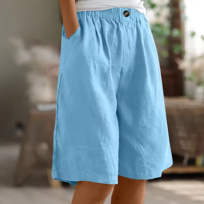Shorts confort à taille élastique Montarello pour femme