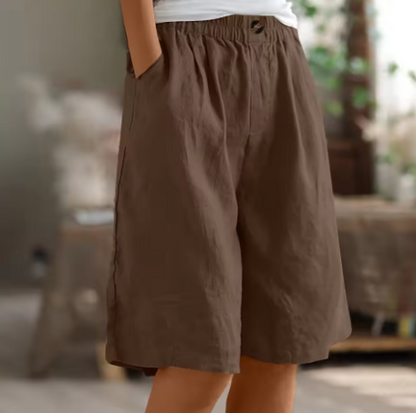 Shorts confort à taille élastique Montarello pour femme