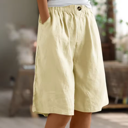 Shorts confort à taille élastique Montarello pour femme