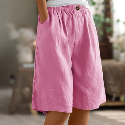 Shorts confort à taille élastique Montarello pour femme