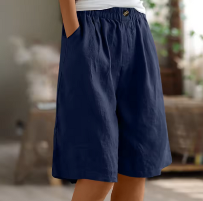 Shorts confort à taille élastique Montarello pour femme