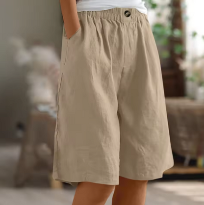 Shorts confort à taille élastique Montarello pour femme