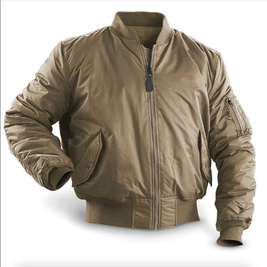 Montarello Men's Bomber Jacket Padded Zip Pockets