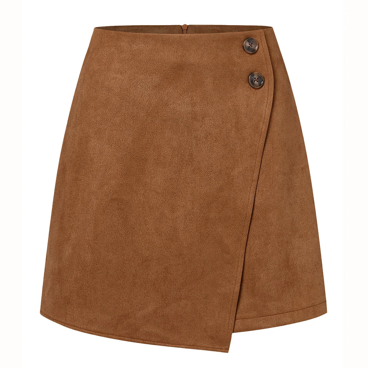 Montarello Women's Suede-Look High Waist Mini Skirt