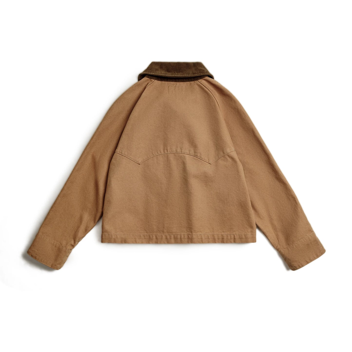 Montarello Women's Barn Jacket with Corduroy Collar and Utility Pockets