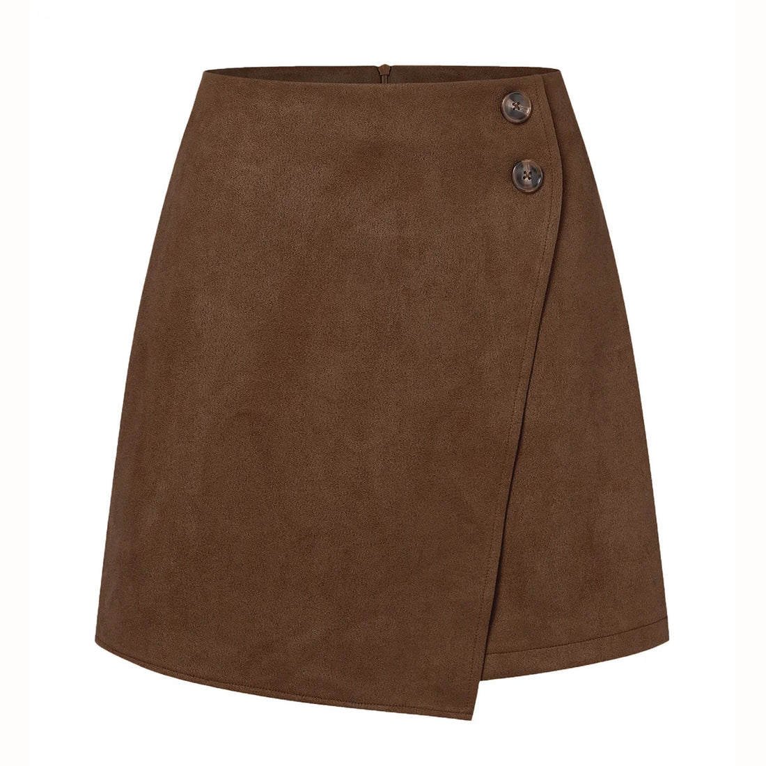 Montarello Women's Suede-Look High Waist Mini Skirt