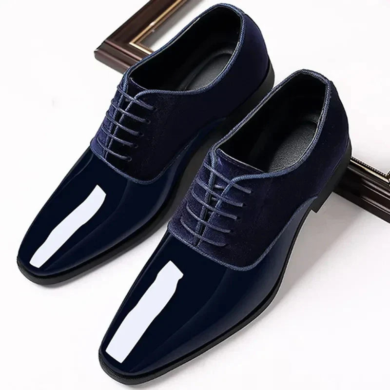 Montarello Gloss Contrast Men's Oxford Dress Shoes