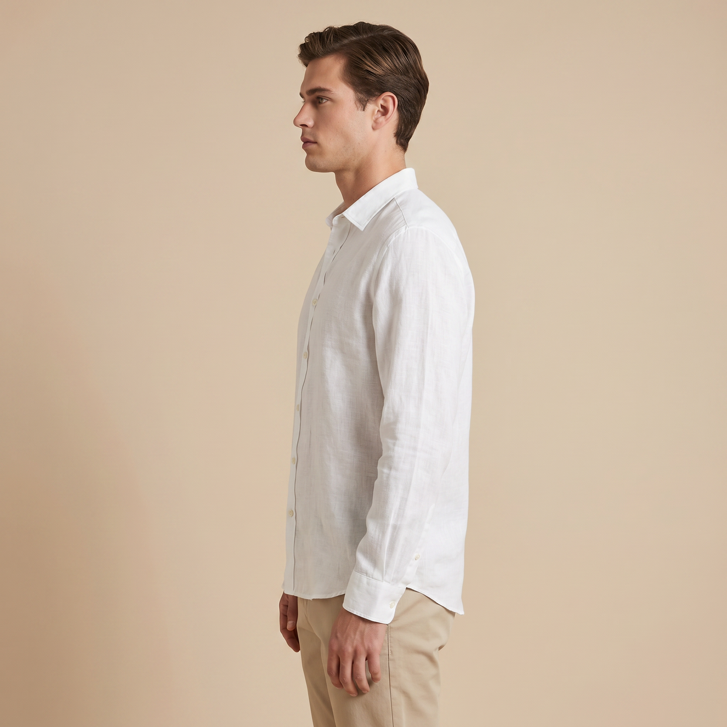 Montarello Men's Linen-Look Shirt