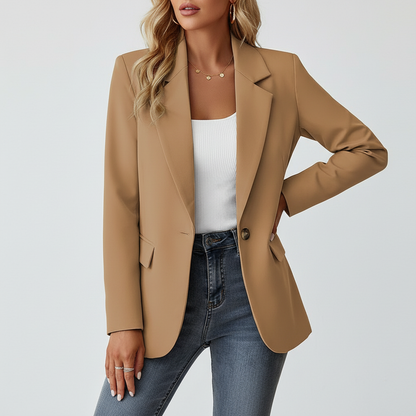 Montarello Women's Single Button Tailored Blazer