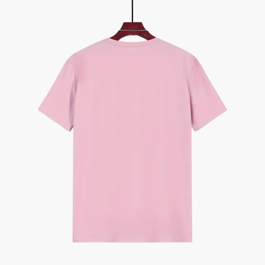 Męski t-shirt Montarello z krótkim rękawem i okrągłym dekoltem