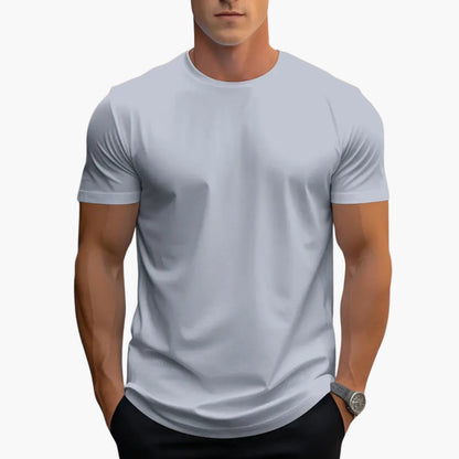 Męski t-shirt Montarello z krótkim rękawem i okrągłym dekoltem