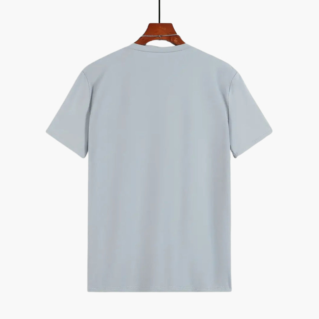 Męski t-shirt Montarello z krótkim rękawem i okrągłym dekoltem