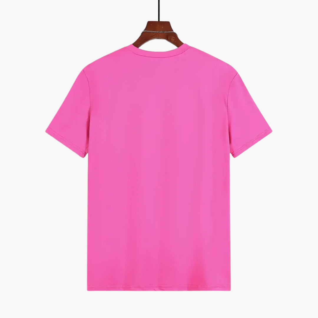 Męski t-shirt Montarello z krótkim rękawem i okrągłym dekoltem