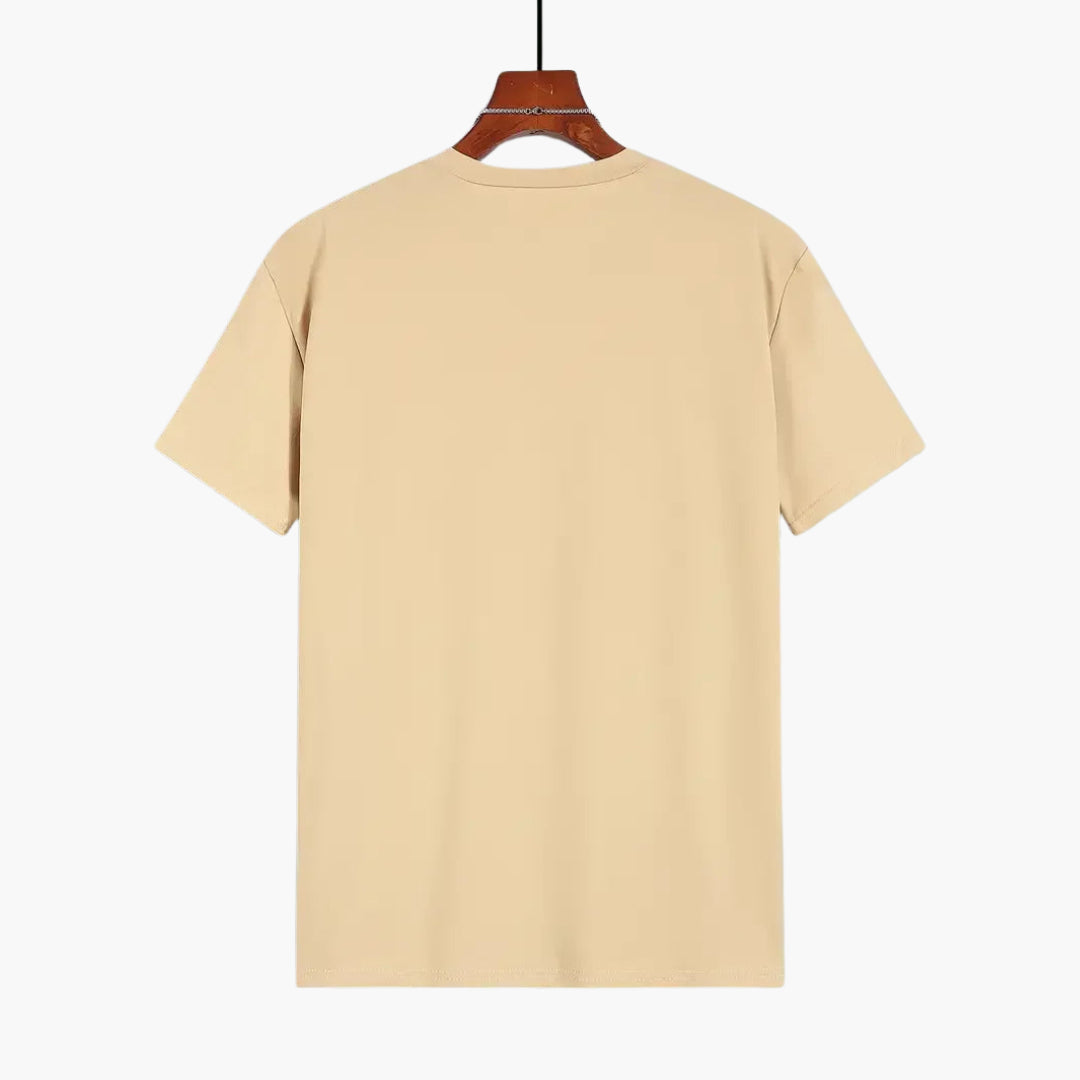 Męski t-shirt Montarello z krótkim rękawem i okrągłym dekoltem