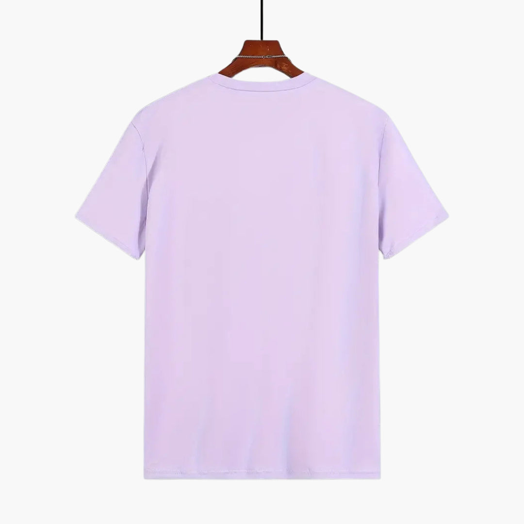 Męski t-shirt Montarello z krótkim rękawem i okrągłym dekoltem