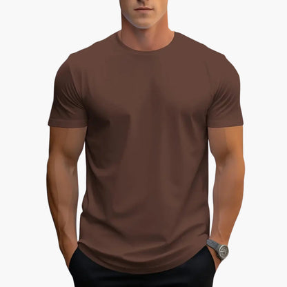 Męski t-shirt Montarello z krótkim rękawem i okrągłym dekoltem