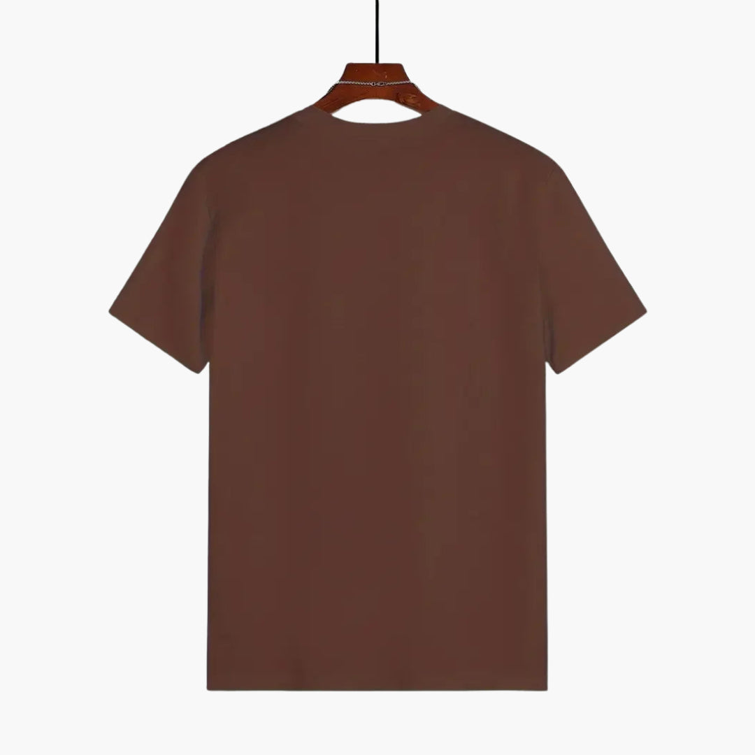 Męski t-shirt Montarello z krótkim rękawem i okrągłym dekoltem