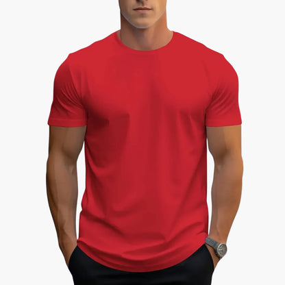 Męski t-shirt Montarello z krótkim rękawem i okrągłym dekoltem