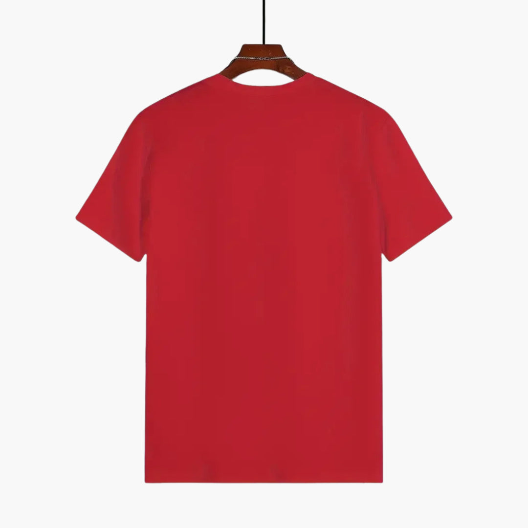 Męski t-shirt Montarello z krótkim rękawem i okrągłym dekoltem