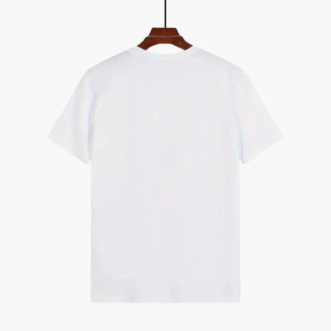 Męski t-shirt Montarello z krótkim rękawem i okrągłym dekoltem